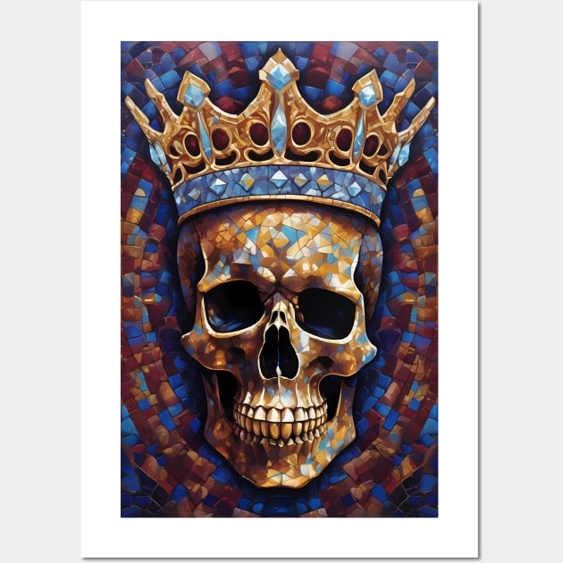 CROWN SKULL HOME DECOR Wall Art by vibrain